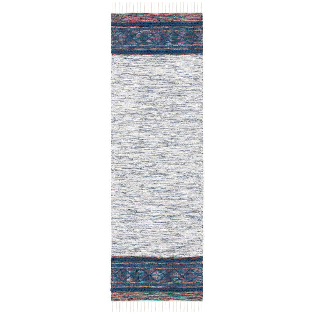 SAFAVIEH Montauk MTK653N Handmade Navy / Beige Rug Image 9