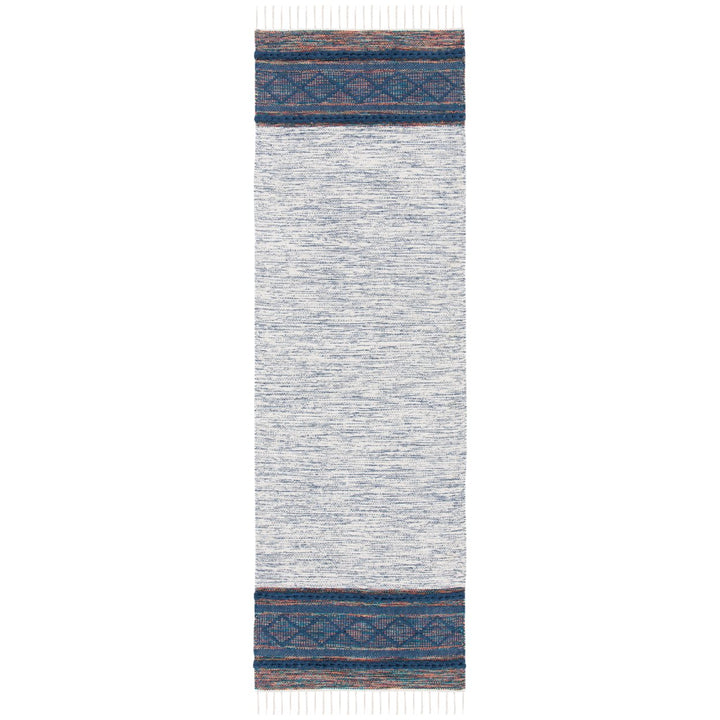 SAFAVIEH Montauk MTK653N Handmade Navy / Beige Rug Image 1