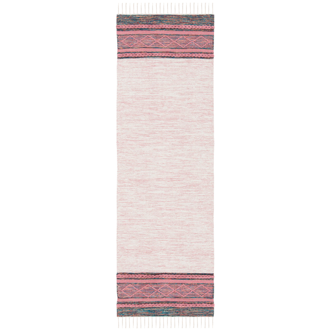 SAFAVIEH Montauk MTK653U Handmade Pink / Beige Rug Image 8