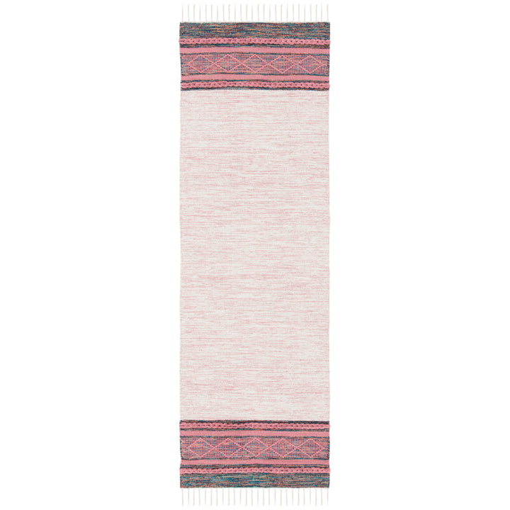 SAFAVIEH Montauk MTK653U Handmade Pink / Beige Rug Image 8