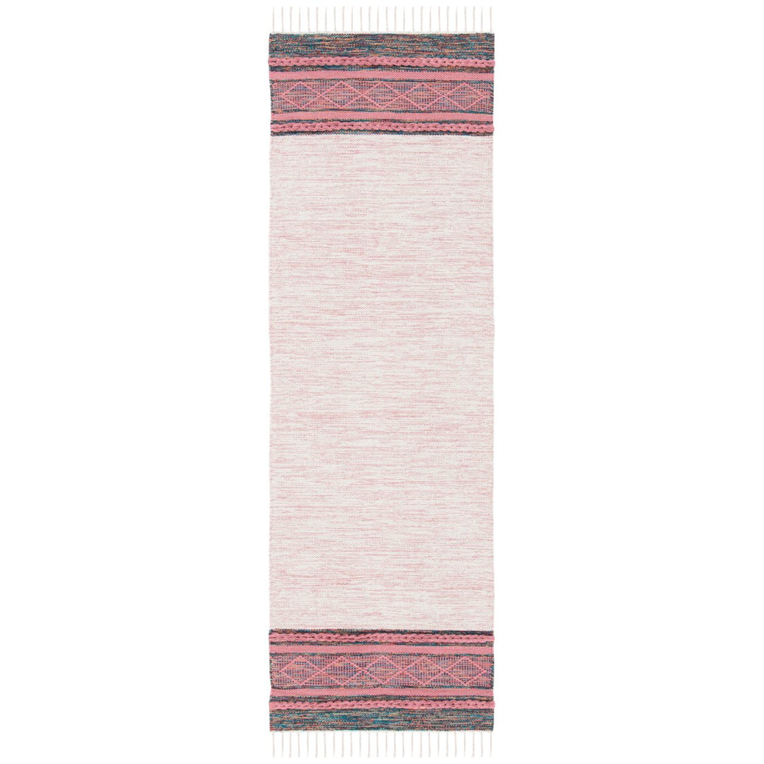 SAFAVIEH Montauk MTK653U Handmade Pink / Beige Rug Image 1