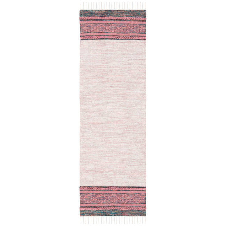 SAFAVIEH Montauk MTK653U Handmade Pink / Beige Rug Image 1