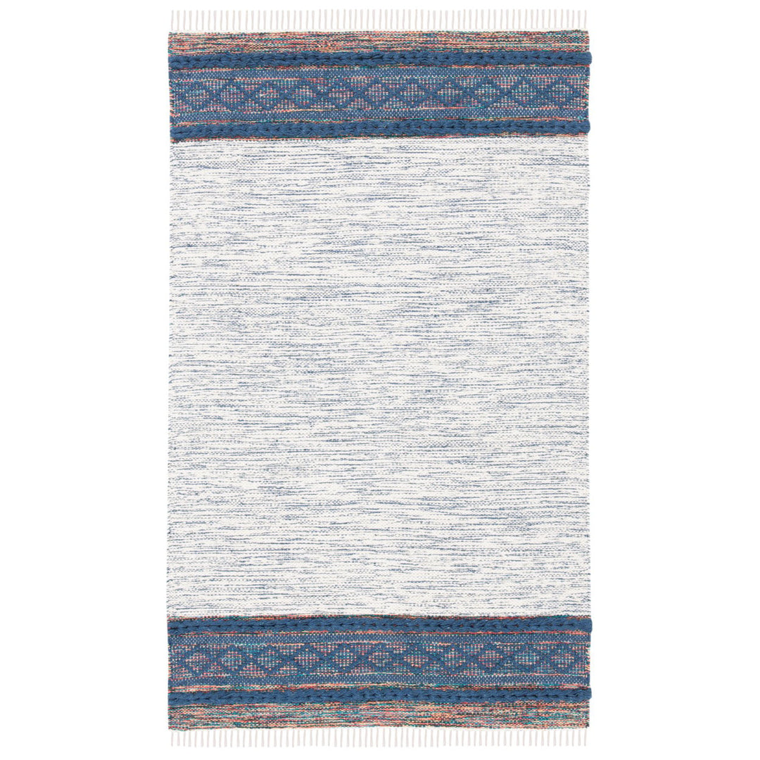 SAFAVIEH Montauk MTK653N Handmade Navy / Beige Rug Image 10