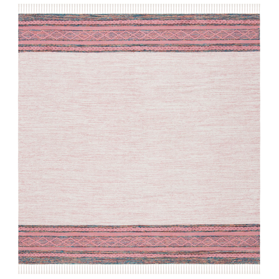 SAFAVIEH Montauk MTK653U Handmade Pink / Beige Rug Image 10