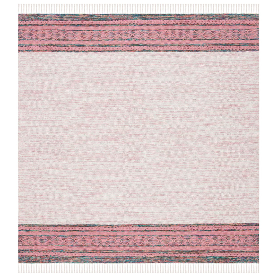 SAFAVIEH Montauk MTK653U Handmade Pink / Beige Rug Image 1