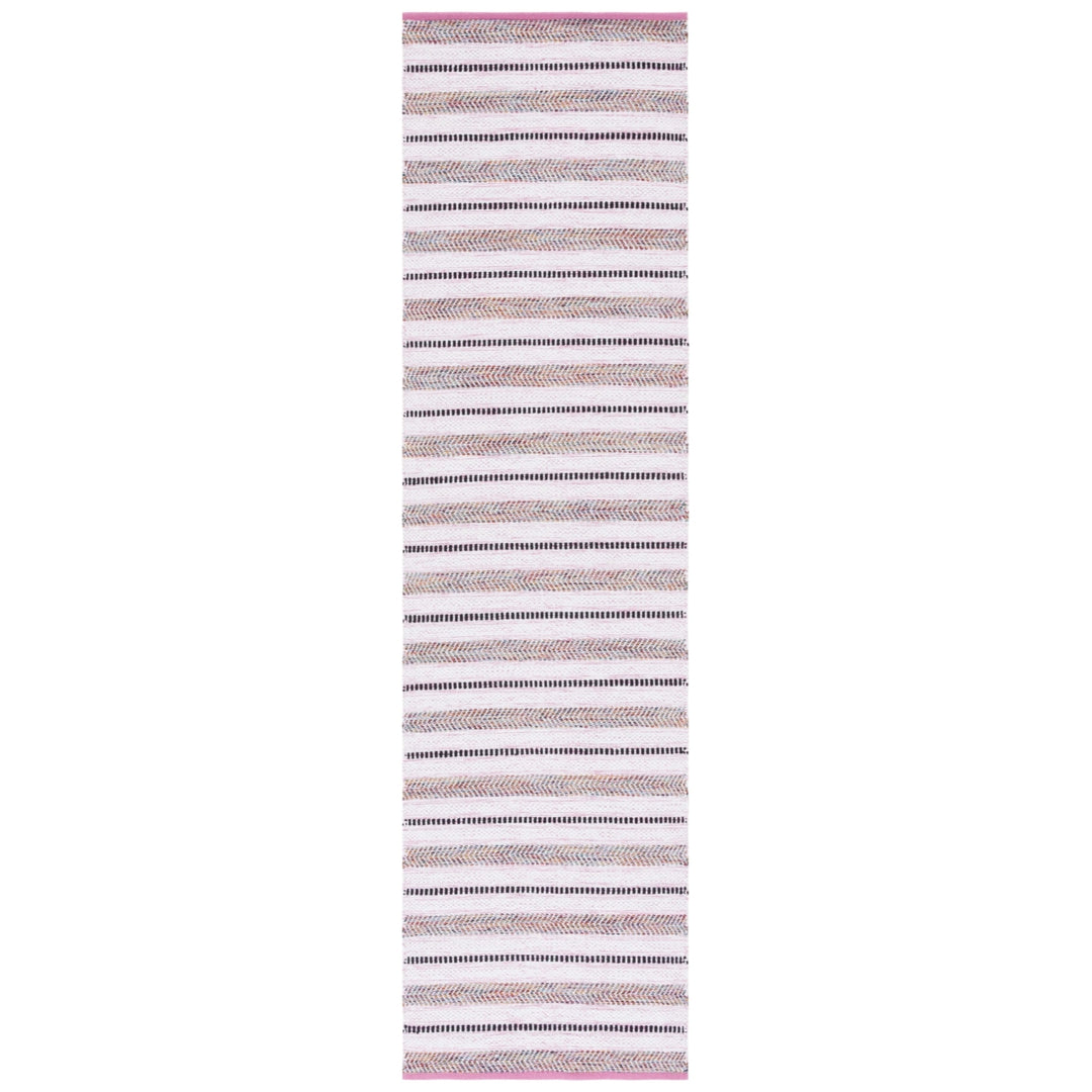 SAFAVIEH Montauk MTK702U Handwoven Pink / Ivory Rug Image 1