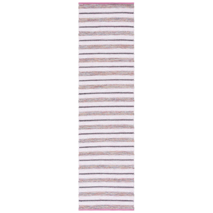 SAFAVIEH Montauk MTK702U Handwoven Pink / Ivory Rug Image 1