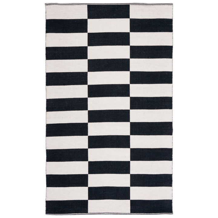 SAFAVIEH Montauk MTK705Z Handwoven Black / Ivory Rug Image 1