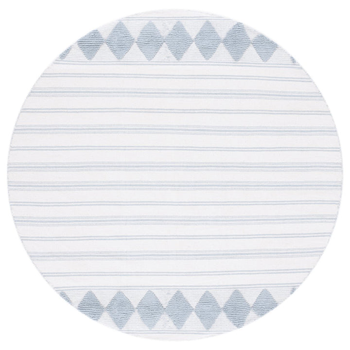 SAFAVIEH Montauk MTK708J Handwoven Aqua / Ivory Rug Image 1