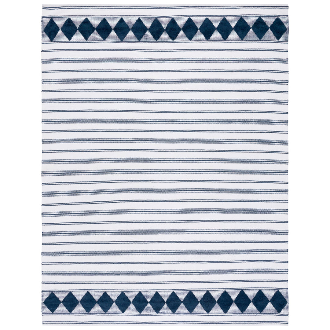 SAFAVIEH Montauk MTK708N Handwoven Navy / Ivory Rug Image 1