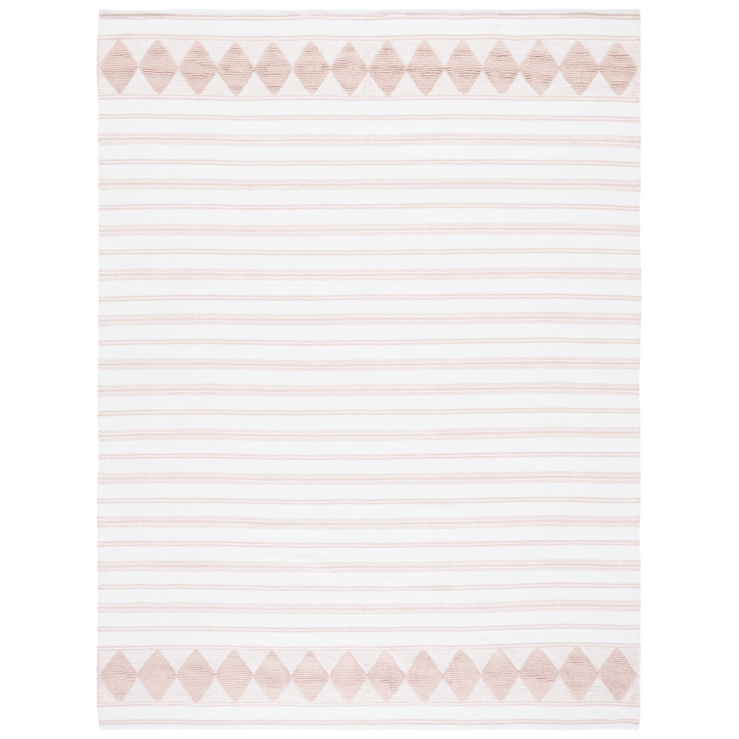 SAFAVIEH Montauk MTK708U Handwoven Pink / Ivory Rug Image 1