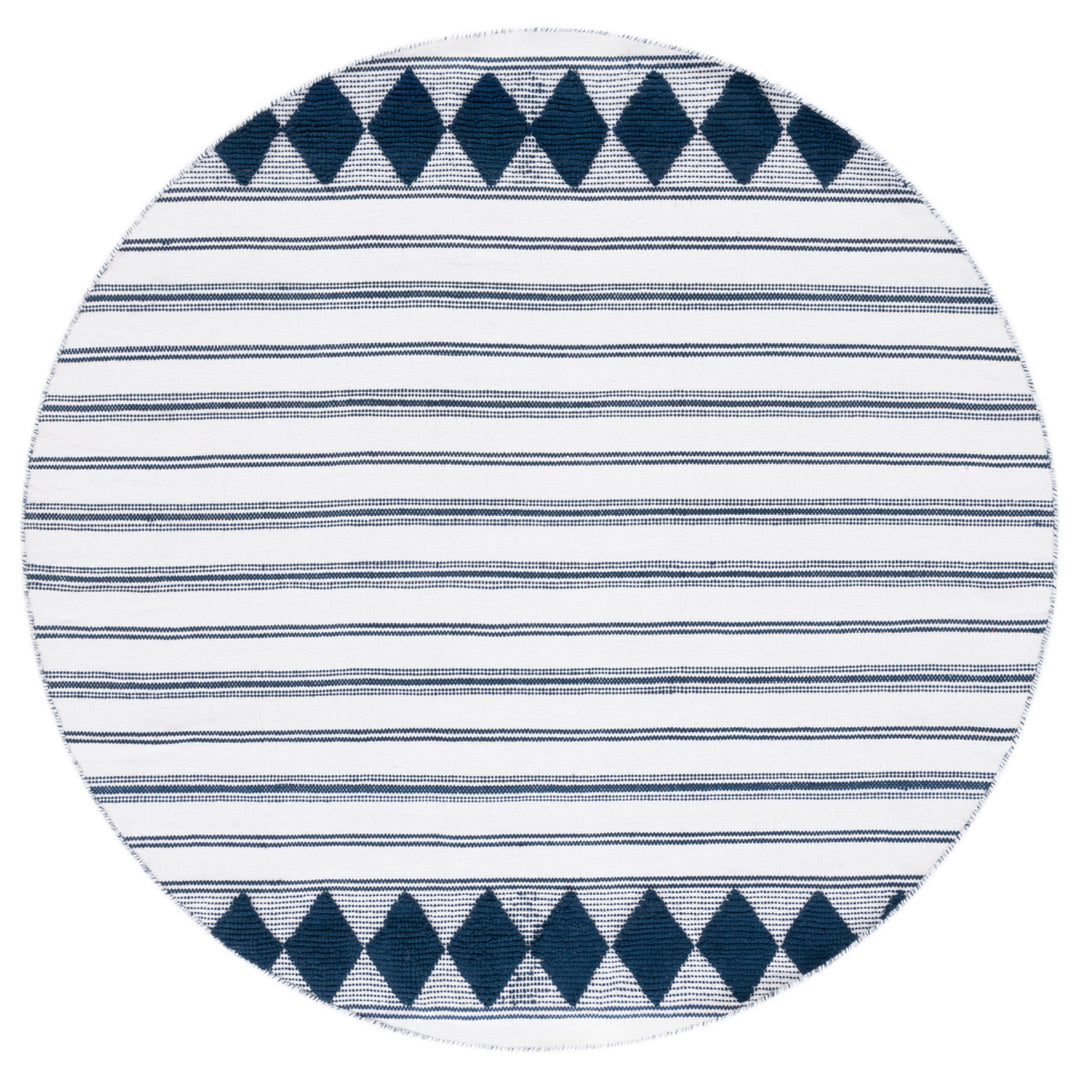 SAFAVIEH Montauk MTK708N Handwoven Navy / Ivory Rug Image 3