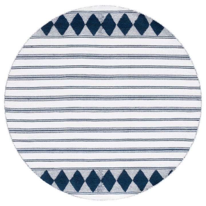 SAFAVIEH Montauk MTK708N Handwoven Navy / Ivory Rug Image 3