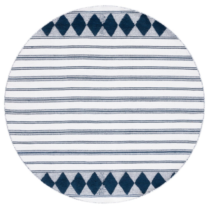 SAFAVIEH Montauk MTK708N Handwoven Navy / Ivory Rug Image 1