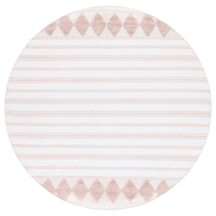 SAFAVIEH Montauk MTK708U Handwoven Pink / Ivory Rug Image 3