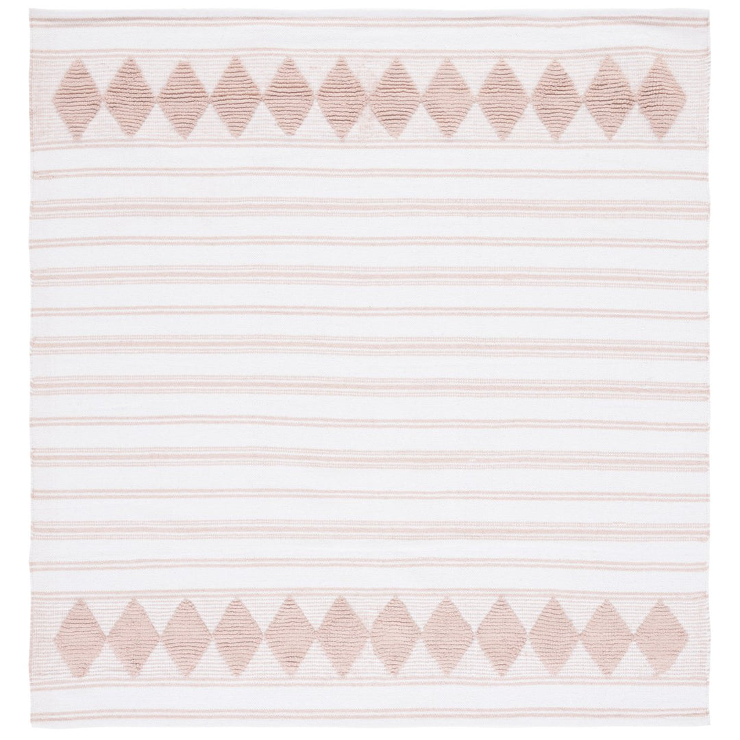 SAFAVIEH Montauk MTK708U Handwoven Pink / Ivory Rug Image 1