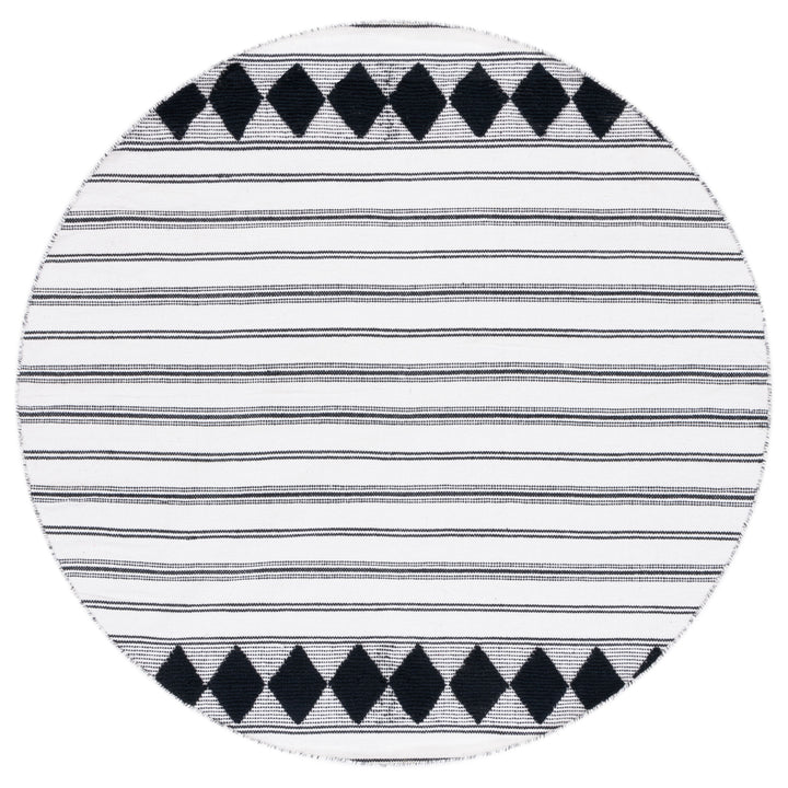 SAFAVIEH Montauk MTK708Z Handwoven Black / Ivory Rug Image 3