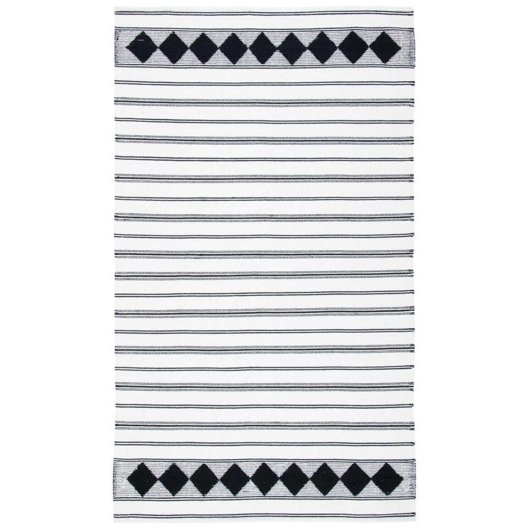 SAFAVIEH Montauk MTK708Z Handwoven Black / Ivory Rug Image 8