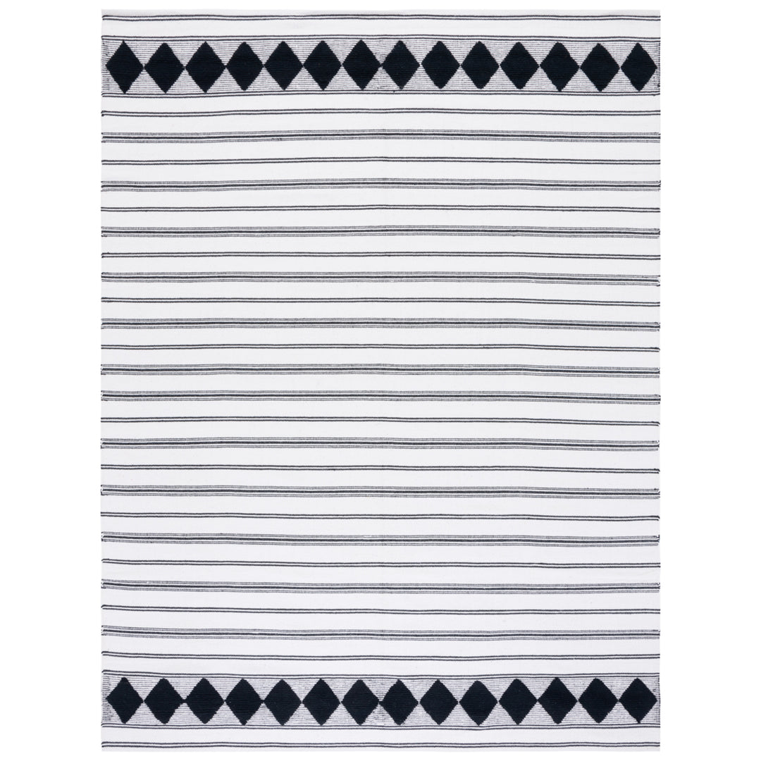 SAFAVIEH Montauk MTK708Z Handwoven Black / Ivory Rug Image 9