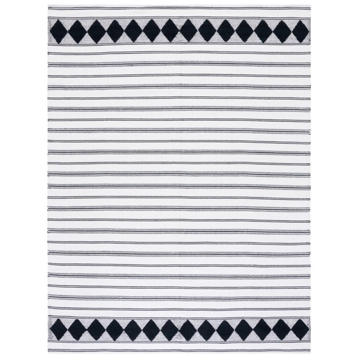 SAFAVIEH Montauk MTK708Z Handwoven Black / Ivory Rug Image 1