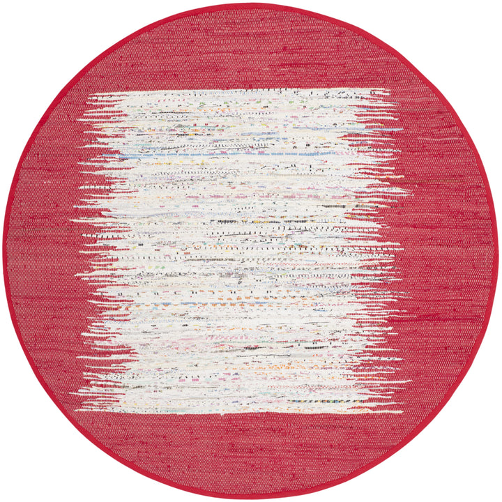 SAFAVIEH Montauk MTK711B Handwoven Ivory / Red Rug Image 4