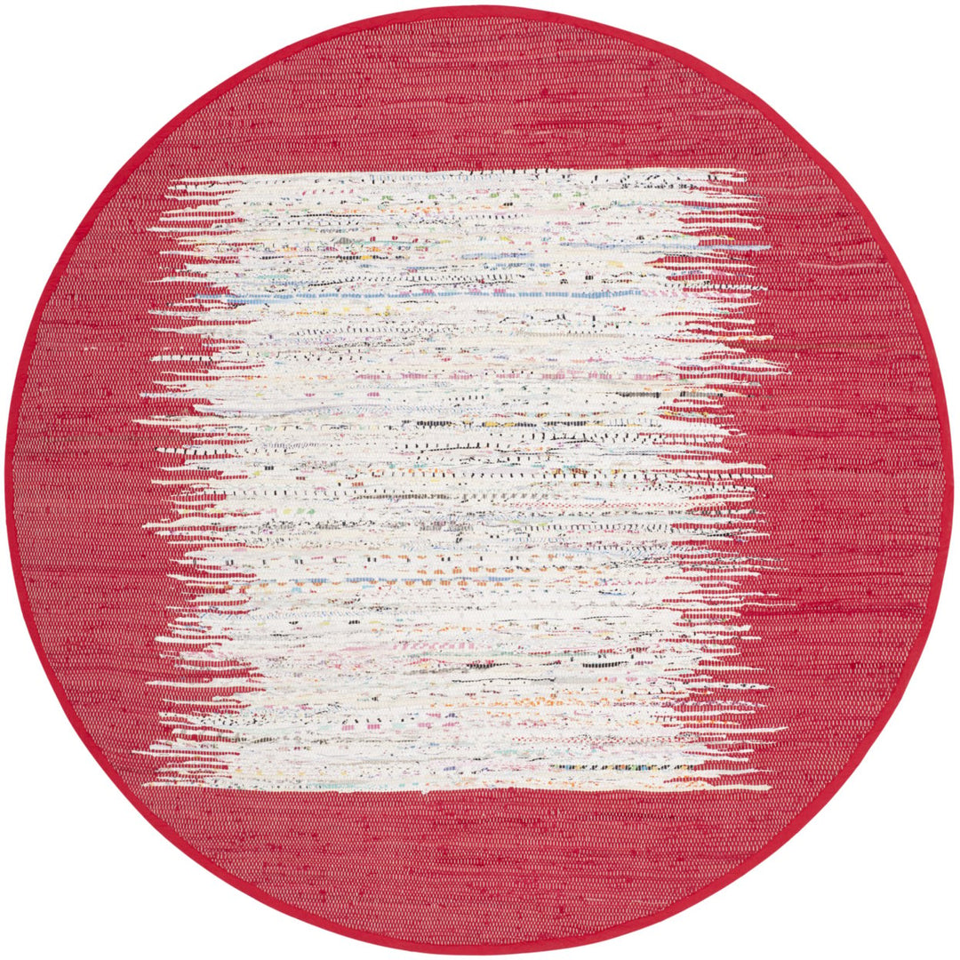 SAFAVIEH Montauk MTK711B Handwoven Ivory / Red Rug Image 1