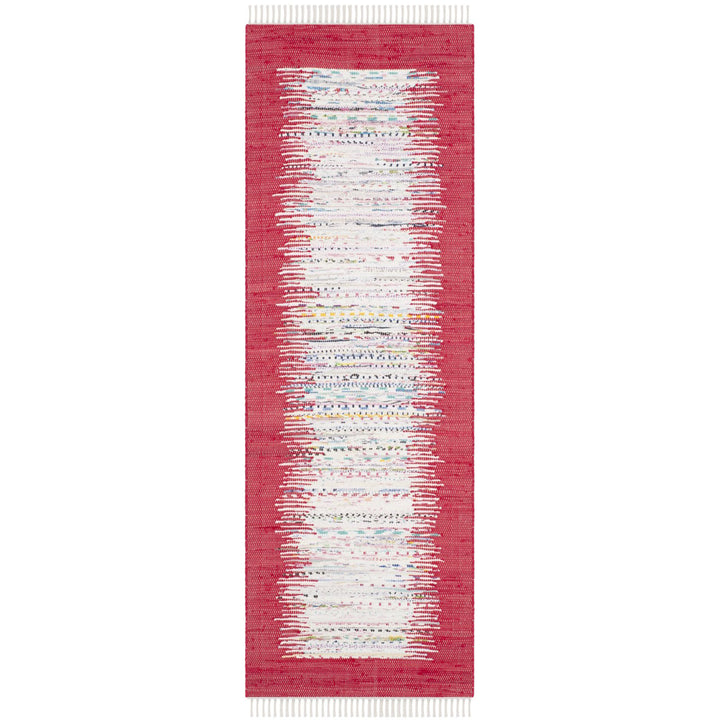 SAFAVIEH Montauk MTK711B Handwoven Ivory / Red Rug Image 5