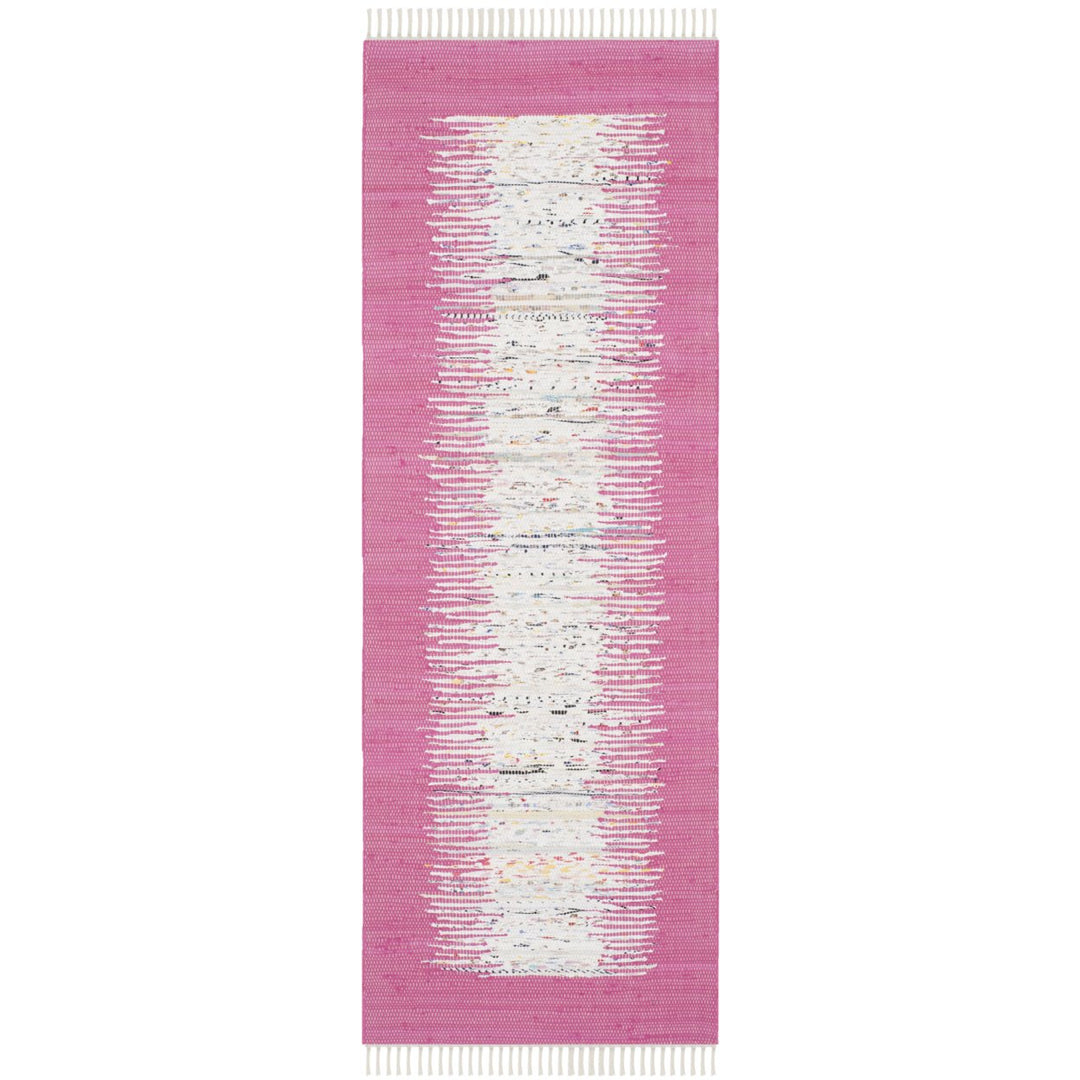 SAFAVIEH Montauk MTK711A Handwoven Ivory / Pink Rug Image 1