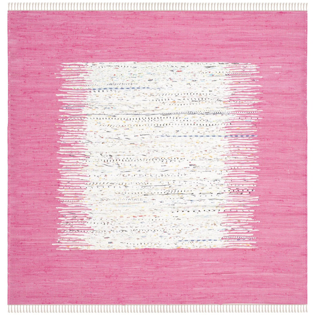 SAFAVIEH Montauk MTK711A Handwoven Ivory / Pink Rug Image 1