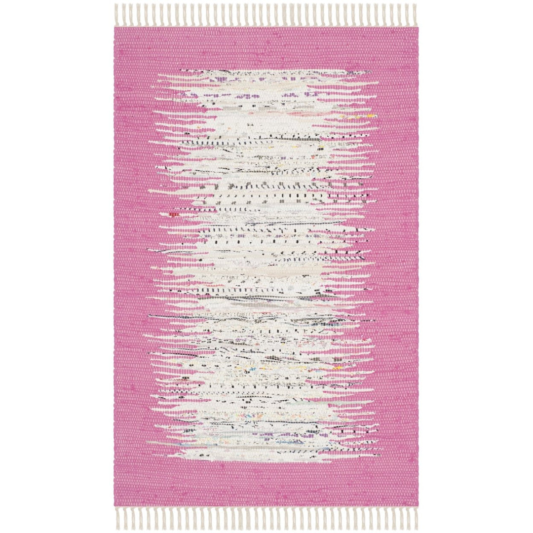 SAFAVIEH Montauk MTK711A Handwoven Ivory / Pink Rug Image 1