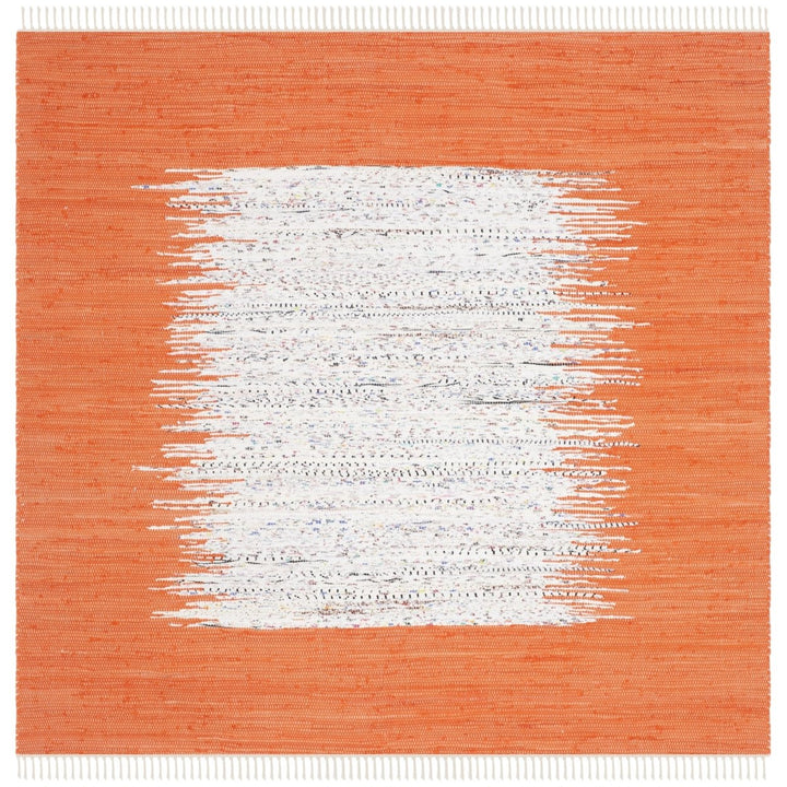 SAFAVIEH Montauk MTK711C Handwoven Ivory / Orange Rug Image 1