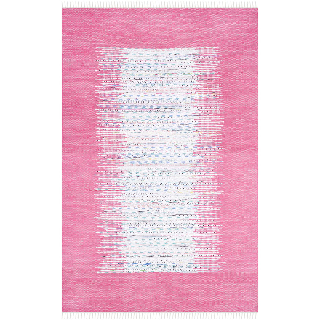 SAFAVIEH Montauk MTK711A Handwoven Ivory / Pink Rug Image 1