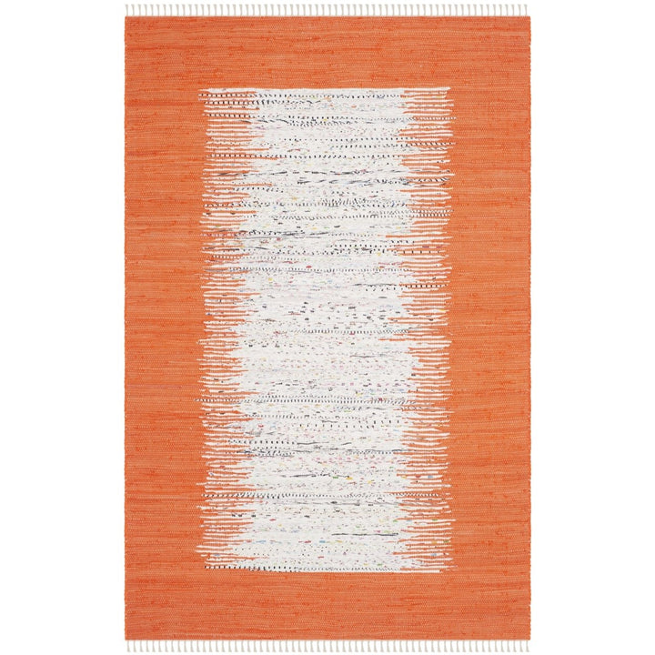 SAFAVIEH Montauk MTK711C Handwoven Ivory / Orange Rug Image 1