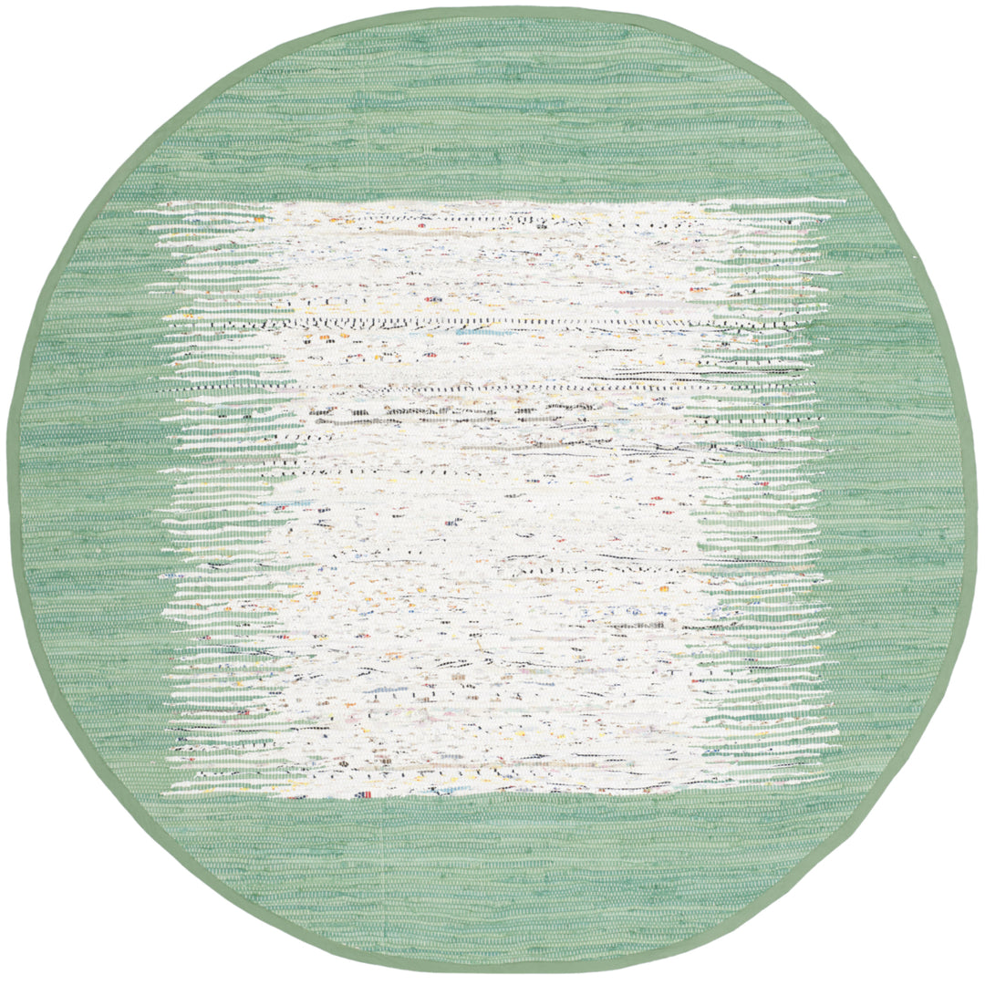 SAFAVIEH Montauk MTK711D Handwoven Ivory / Sea Green Rug Image 4