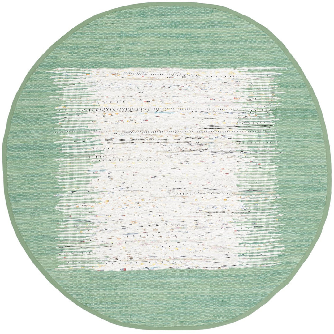 SAFAVIEH Montauk MTK711D Handwoven Ivory / Sea Green Rug Image 1