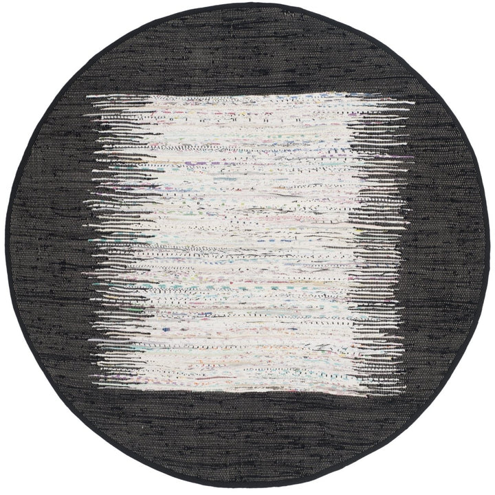 SAFAVIEH Montauk MTK711H Handwoven Ivory / Black Rug Image 1