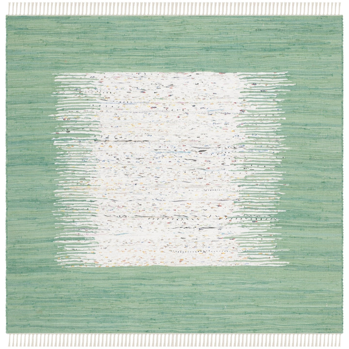 SAFAVIEH Montauk MTK711D Handwoven Ivory / Sea Green Rug Image 6