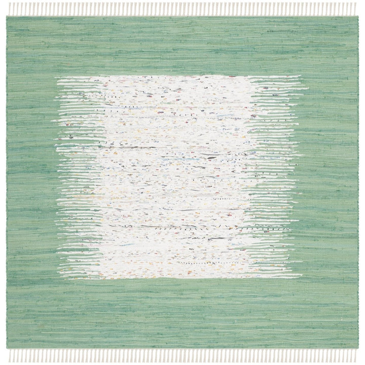 SAFAVIEH Montauk MTK711D Handwoven Ivory / Sea Green Rug Image 1