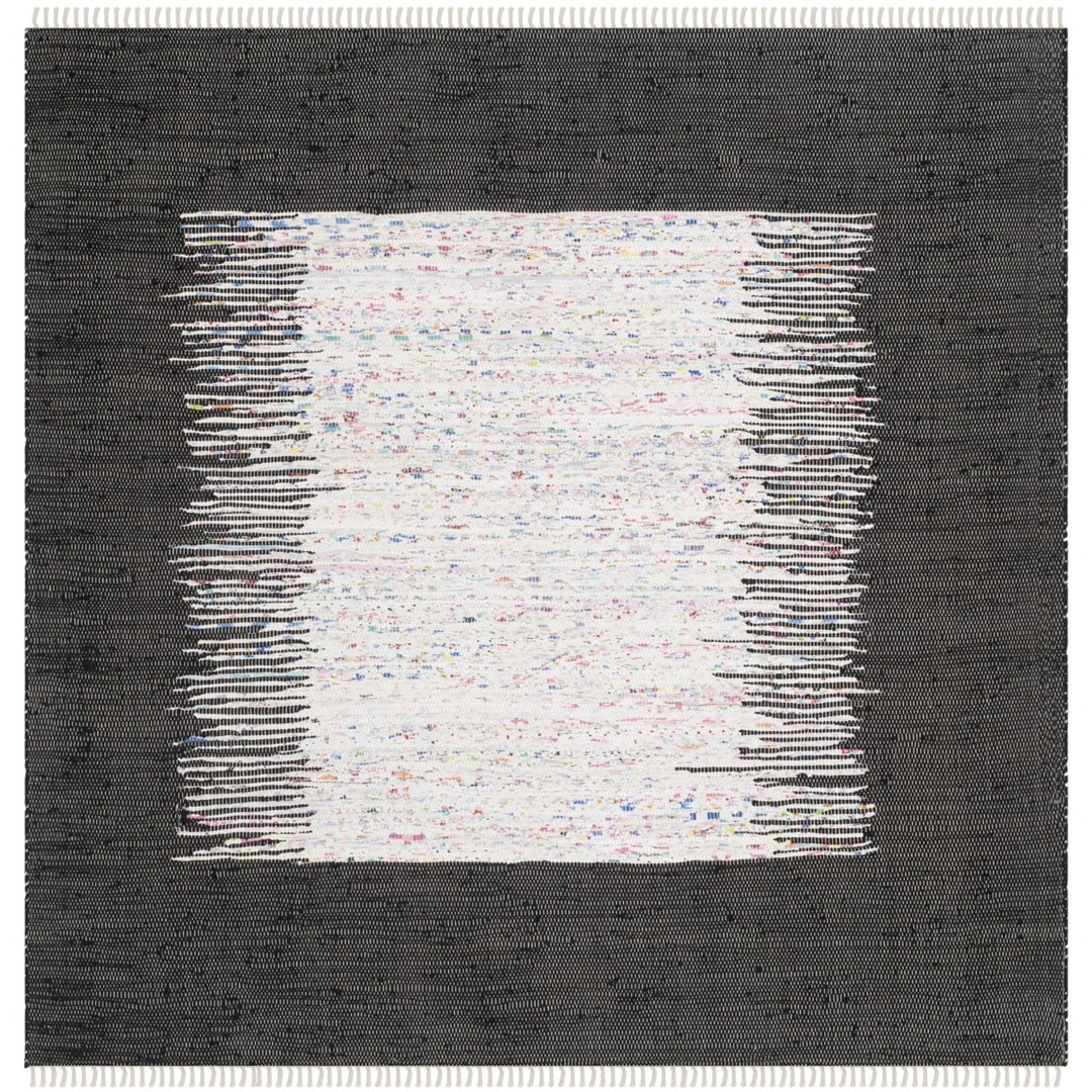 SAFAVIEH Montauk MTK711H Handwoven Ivory / Black Rug Image 1