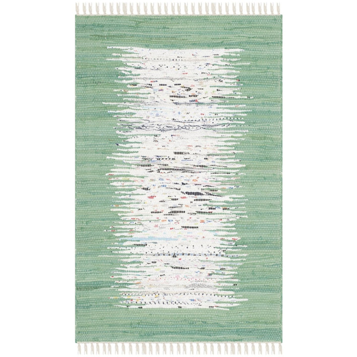 SAFAVIEH Montauk MTK711D Handwoven Ivory / Sea Green Rug Image 1