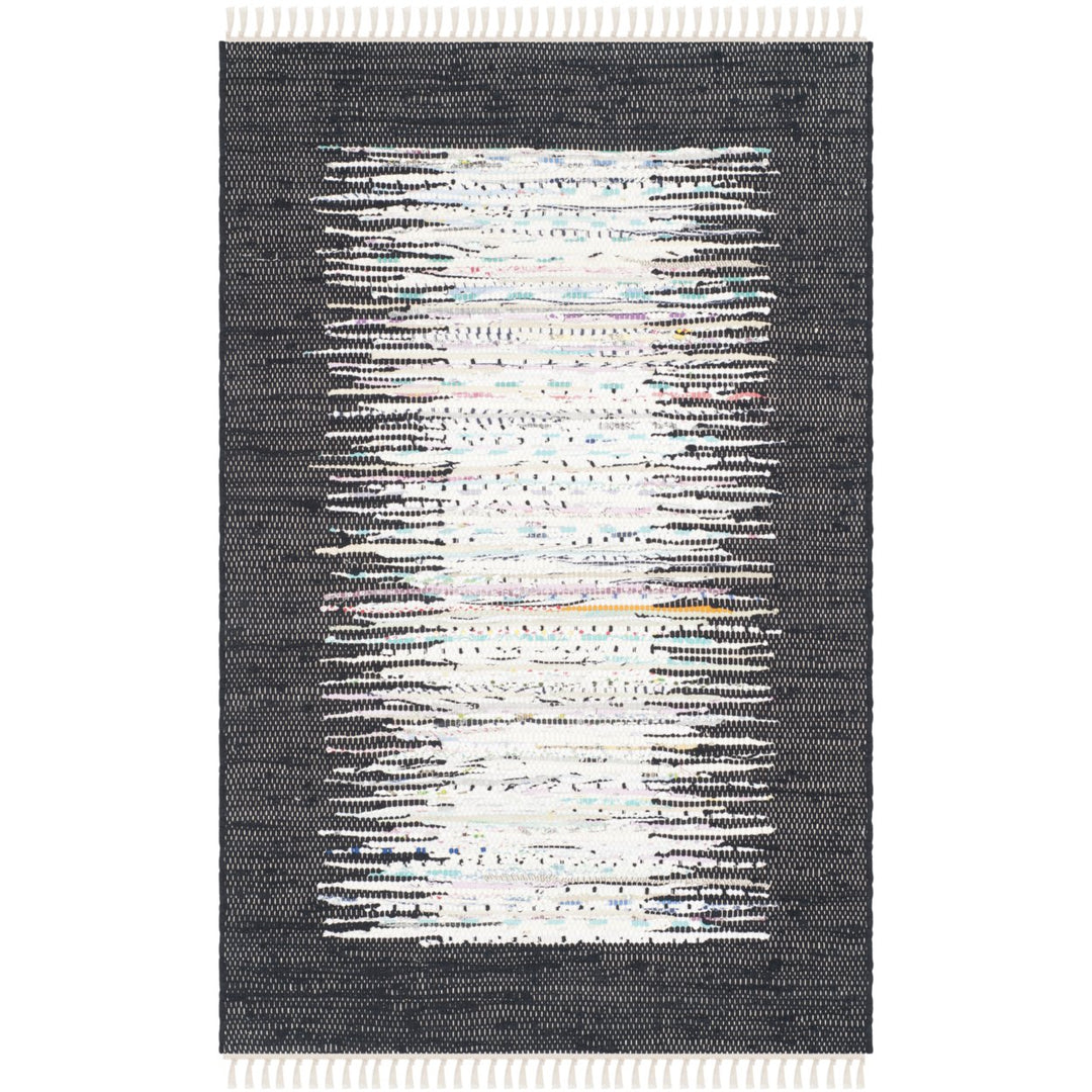 SAFAVIEH Montauk MTK711H Handwoven Ivory / Black Rug Image 8