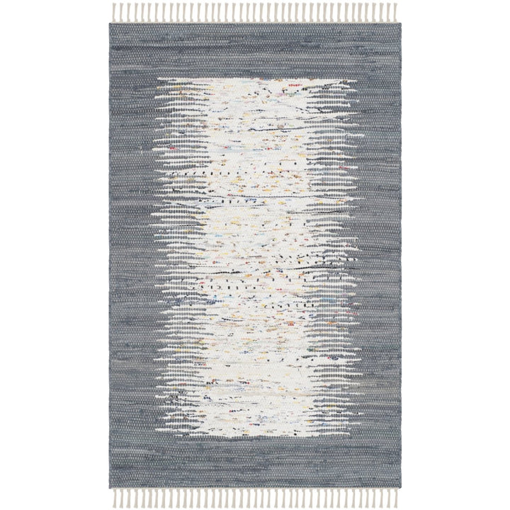 SAFAVIEH Montauk MTK711G Handwoven Ivory / Grey Rug Image 1