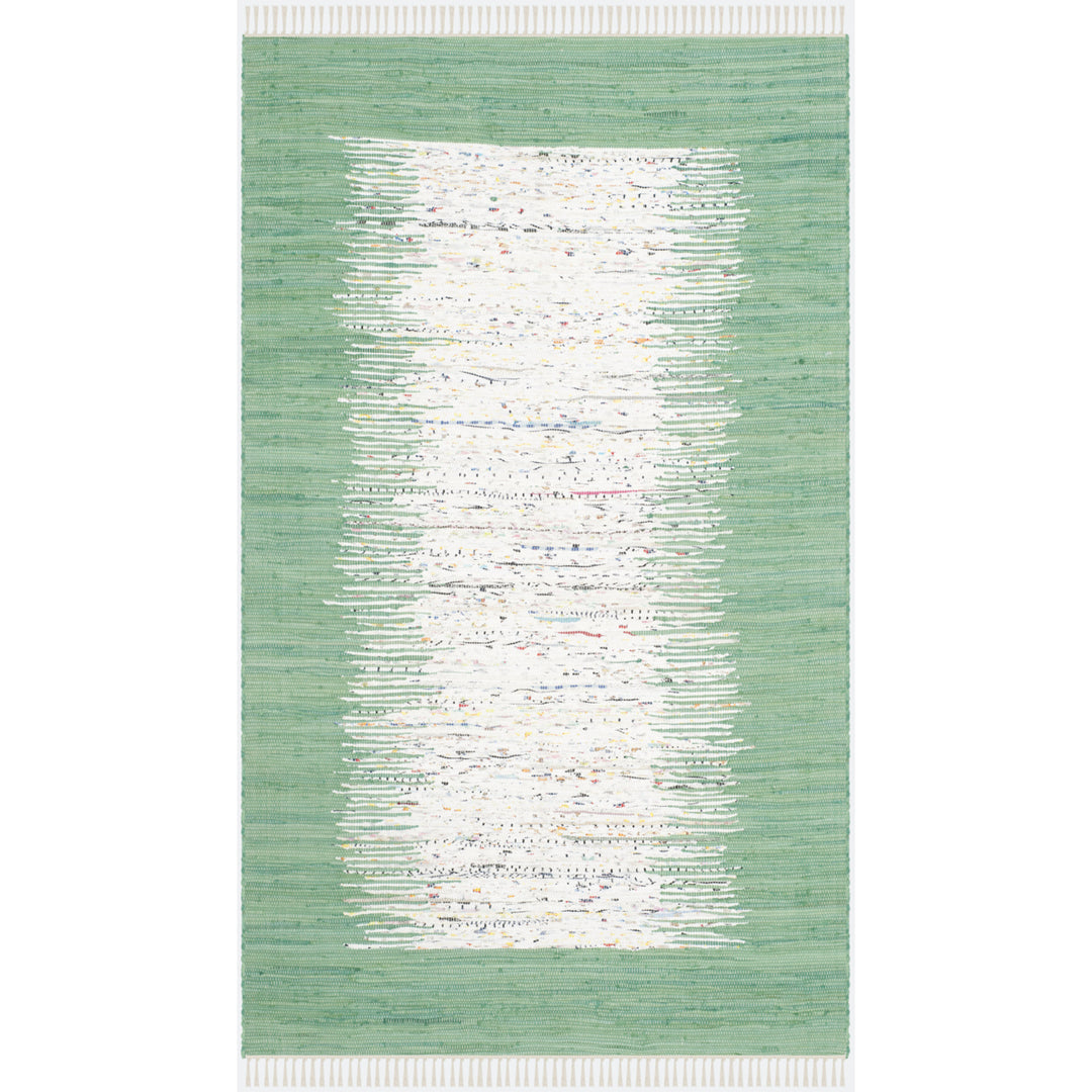 SAFAVIEH Montauk MTK711D Handwoven Ivory / Sea Green Rug Image 10