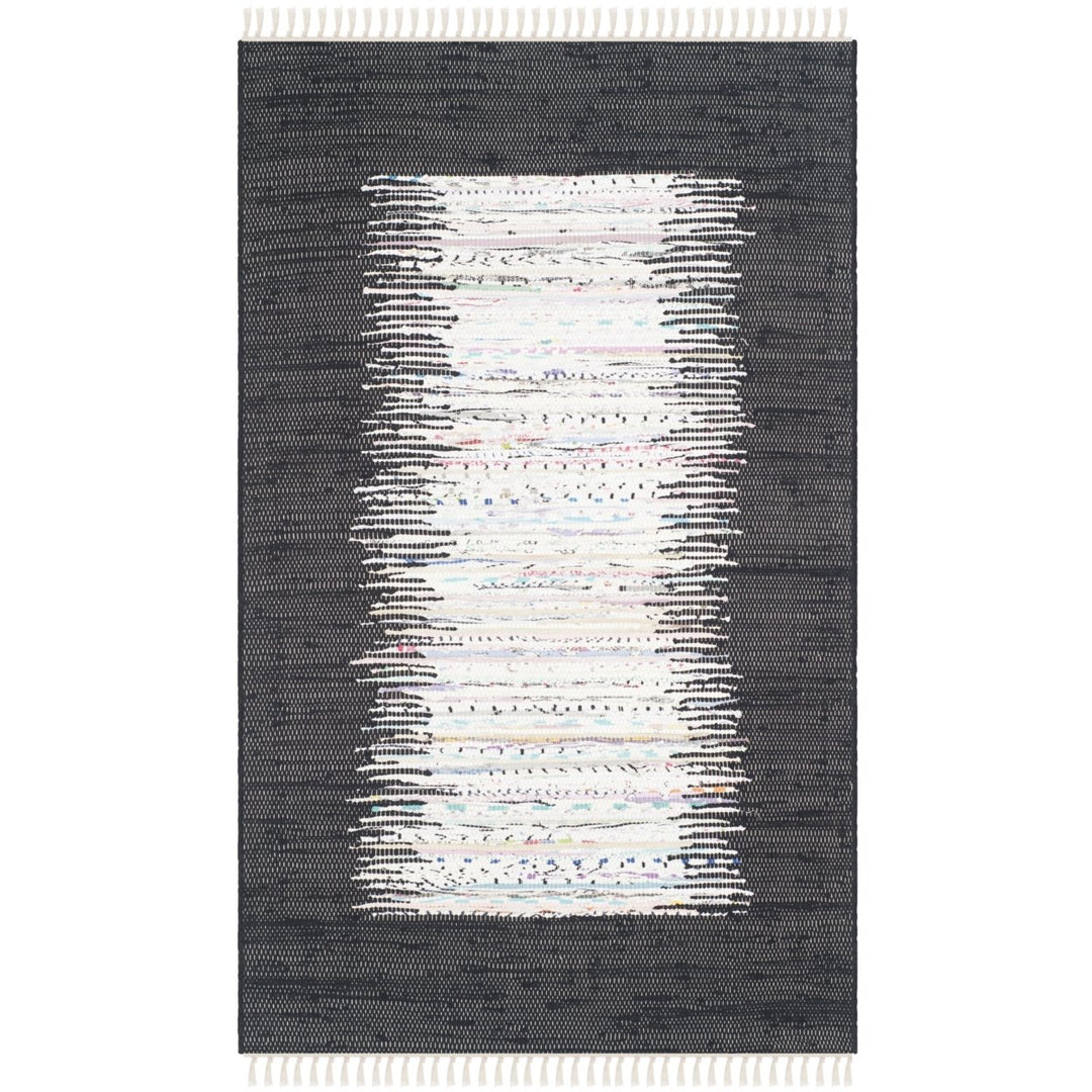 SAFAVIEH Montauk MTK711H Handwoven Ivory / Black Rug Image 9