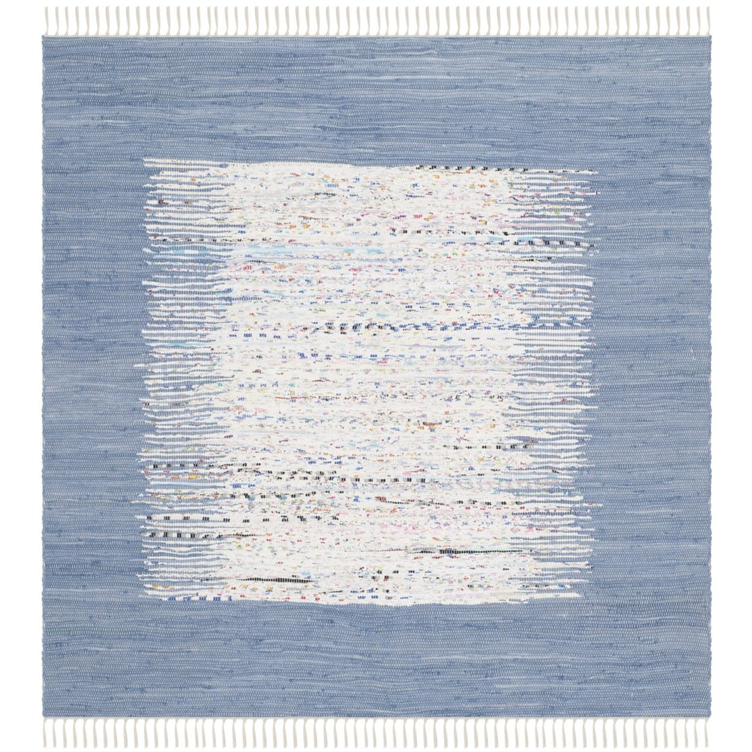 SAFAVIEH Montauk MTK711E Handwoven Ivory / Dark Blue Rug Image 1