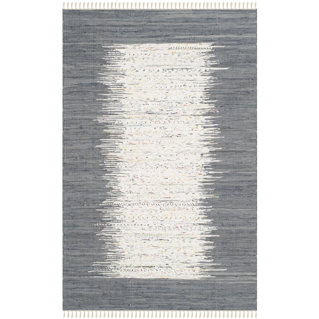 SAFAVIEH Montauk MTK711G Handwoven Ivory / Grey Rug Image 1