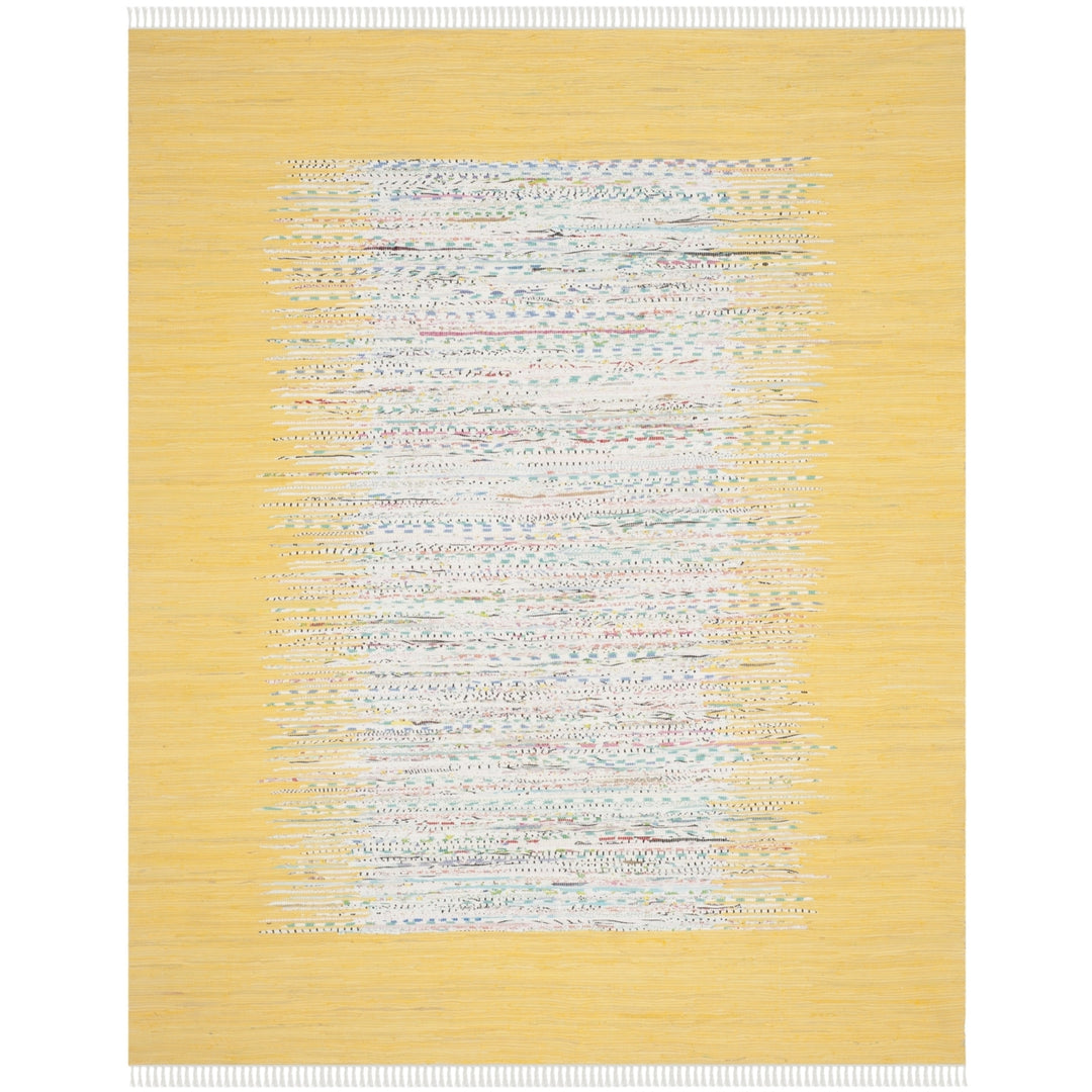 SAFAVIEH Montauk MTK711Q Handwoven Ivory / Yellow Rug Image 1