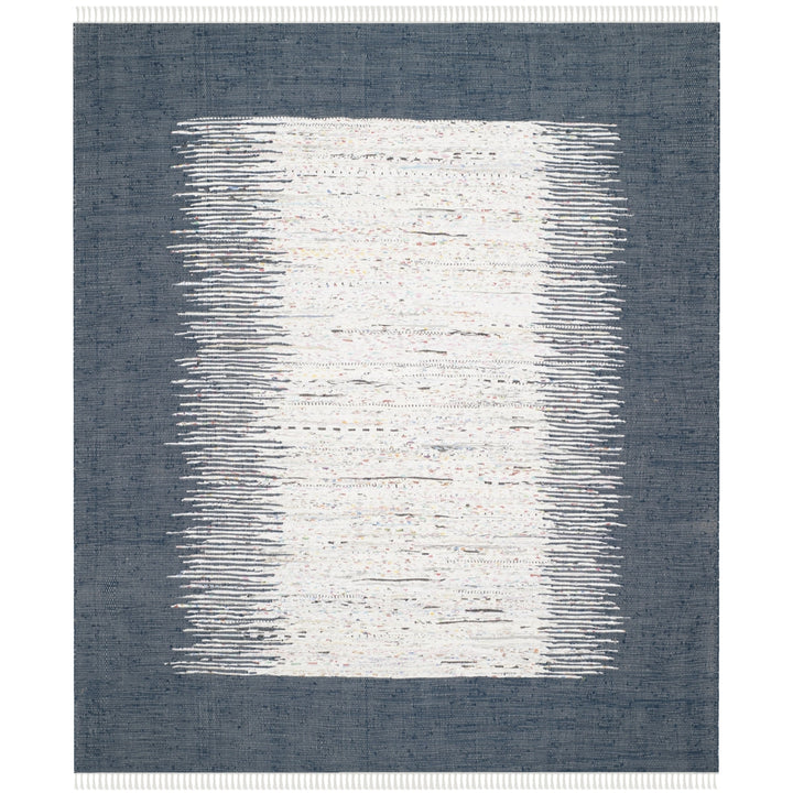 SAFAVIEH Montauk MTK711L Handwoven Ivory / Navy Rug Image 1