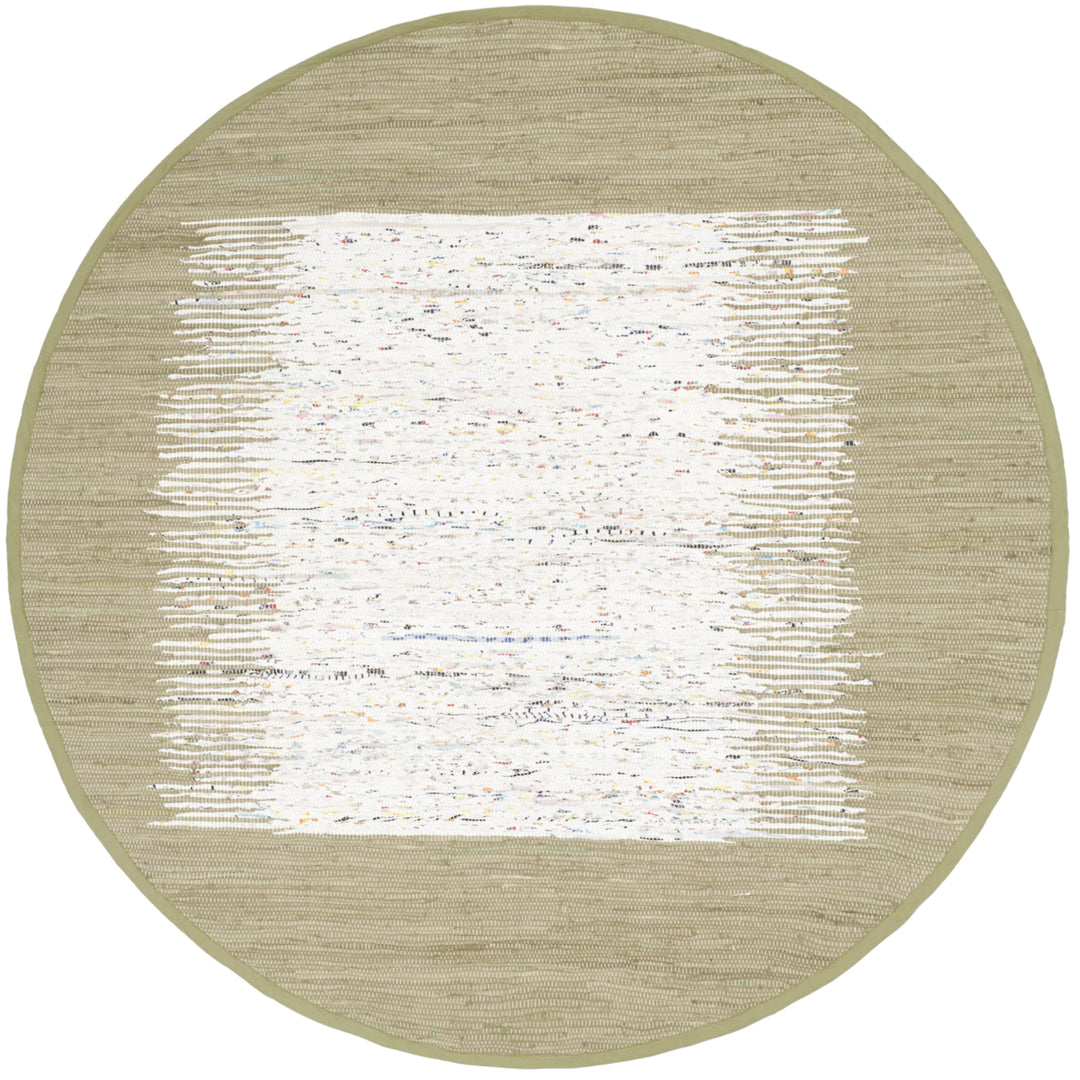 SAFAVIEH Montauk MTK711K Handwoven Ivory / Olive Rug Image 4