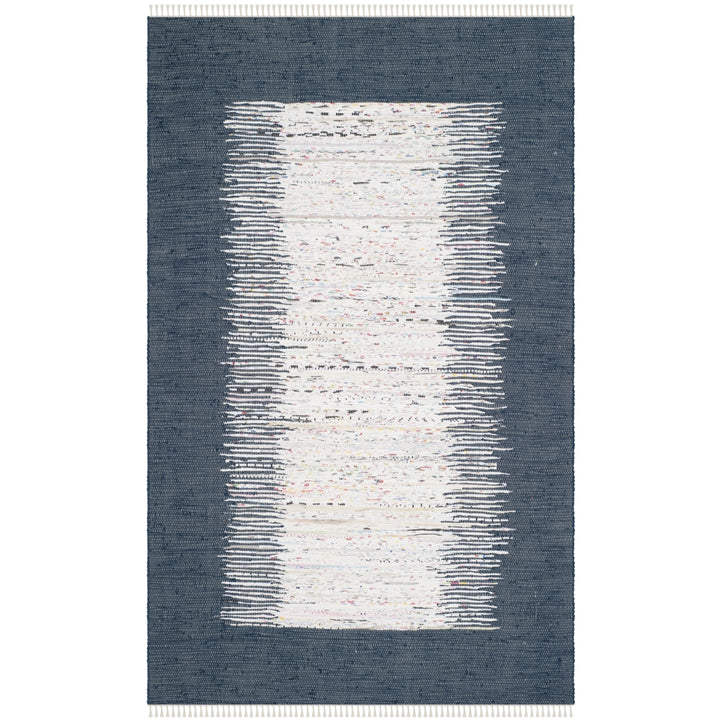 SAFAVIEH Montauk MTK711L Handwoven Ivory / Navy Rug Image 5